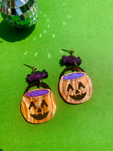 Load image into Gallery viewer, Trick or Treat Acrylic Halloween Earrings