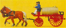 Load image into Gallery viewer, Preiser 30426 HO Scale Emergency - Horse-Drawn Fire Equipment -- Water Wagon