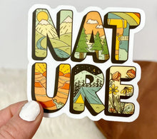 Load image into Gallery viewer, "Nature" Illustrated Word Sticker