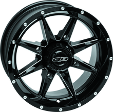 Load image into Gallery viewer, QuadBoss, QuadBoss Slicer 14x7 Powersports Wheels – High-Performance Aluminum Rims with Black Center Caps