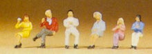 Load image into Gallery viewer, Preiser 79014 N Scale Pedestrians -- Sitting People #2