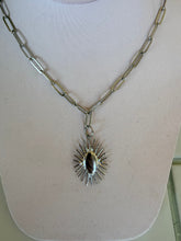 Load image into Gallery viewer, Art Deco Sun Charm Necklace
