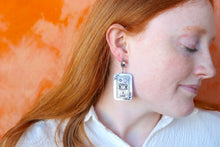 Load image into Gallery viewer, Blue Marble Zodiac Earrings