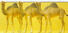 Load image into Gallery viewer, Preiser 20397 HO Scale Animals -- Camels (Dromedary, 1 Hump) pkg(3)