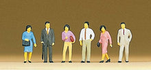Load image into Gallery viewer, Preiser 10119 HO Scale Pedestrians -- Standing Japanese Pedestrians pkg(6)