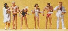 Load image into Gallery viewer, Preiser 10424 HO Scale Recreation &amp; Sports -- Sunbathers Eating pkg(6)