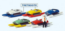 Load image into Gallery viewer, Preiser 10685 HO Scale Pedal Boat Rental w/German Sign -- 5 Boats