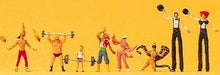 Load image into Gallery viewer, Preiser 24656 HO Scale Circus Figures -- Sideshow Performers pkg(8)