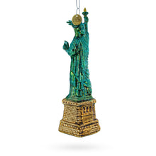 Load image into Gallery viewer, Statue of Liberty New York Glass Christmas Ornament