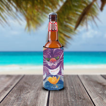 Load image into Gallery viewer, Purple Cat Birdie Dear Slim Can Hugger – Fun &amp; Functional Drink Coolers 6004MUK