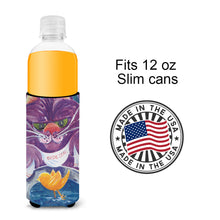 Load image into Gallery viewer, Purple Cat Birdie Dear Slim Can Hugger – Fun &amp; Functional Drink Coolers 6004MUK