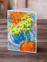 Load image into Gallery viewer, Flower - Mums Greeting Cards -  Blank Note Cards – 8-Pack of Artist-Designed Cards with Envelopes