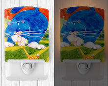 Load image into Gallery viewer, Big Blue the Cat Golfer Ceramic Night Light 6011CNL