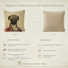 Load image into Gallery viewer, Tache Napoleon Bowaparte Vintage Tapestry Throw Pillow Cover (CC-6011)