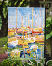 Load image into Gallery viewer, Boats at Harbour Pier  Garden Flag – Decorative Outdoor Yard Flag