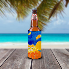 Load image into Gallery viewer, Big orange Tabby cat on the fence Slim Can Hugger – Fun &amp; Functional Drink Coolers 6020MUK