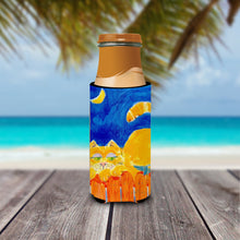 Load image into Gallery viewer, Big orange Tabby cat on the fence Slim Can Hugger – Fun &amp; Functional Drink Coolers 6020MUK