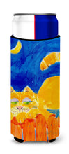 Load image into Gallery viewer, Big orange Tabby cat on the fence Slim Can Hugger – Fun &amp; Functional Drink Coolers 6020MUK