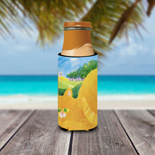 Load image into Gallery viewer, Big Orange Tabby Cat on the Golf Course Slim Can Hugger – Fun &amp; Functional Drink Coolers 6021MUK