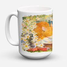 Load image into Gallery viewer, Cat Dishwasher Safe Microwavable Ceramic Coffee Mug 15 ounce 6030CM15