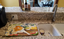 Load image into Gallery viewer, Cat Dish Drying Mat – Absorbent, Artistic Kitchen Essentials 6030DDM