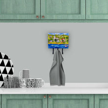 Load image into Gallery viewer, Harbour Scene with Sailboat  Leash Holder or Key Hook