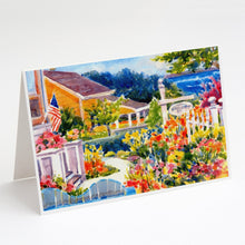 Load image into Gallery viewer, Seaside Beach Cottage Greeting Cards -  Blank Note Cards – 8-Pack of Artist-Designed Cards with Envelopes