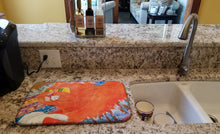 Load image into Gallery viewer, Cat Dish Drying Mat – Absorbent, Artistic Kitchen Essentials 6033DDM