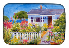 Load image into Gallery viewer, Seaside Beach Cottage Dish Drying Mat – Absorbent, Artistic Kitchen Essentials 6034DDM