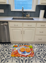 Load image into Gallery viewer, Florida Oranges Sliced for breakfast Machine Washable Memory Foam Mat 6035RUG