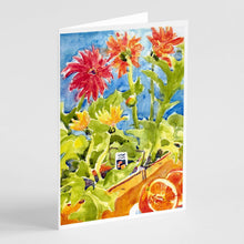 Load image into Gallery viewer, Flower - Gerber Daisies Greeting Cards -  Blank Note Cards – 8-Pack of Artist-Designed Cards with Envelopes