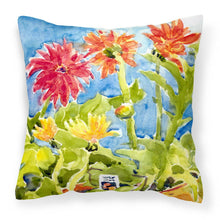 Load image into Gallery viewer, Flower - Gerber Daisies   Canvas Throw Pillow - 14x14 Decorative Pillow – Art for Your Home &amp; Patio