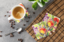 Load image into Gallery viewer, Flower Coasters - Set of 4 Lightweight Foam, Absorbent Drink Coasters