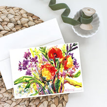 Load image into Gallery viewer, Flower Greeting Cards -  Blank Note Cards – 8-Pack of Artist-Designed Cards with Envelopes