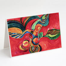 Load image into Gallery viewer, Red Flowers and berries Greeting Cards -  Blank Note Cards – 8-Pack of Artist-Designed Cards with Envelopes
