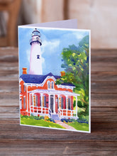 Load image into Gallery viewer, Lighthouse Greeting Cards -  Blank Note Cards – 8-Pack of Artist-Designed Cards with Envelopes