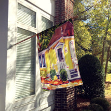 Load image into Gallery viewer, Yellow Cottage Houses Flag Canvas House Size
