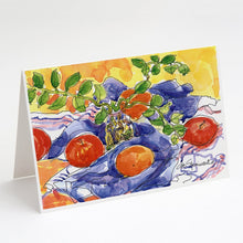 Load image into Gallery viewer, Apples Greeting Cards -  Blank Note Cards – 8-Pack of Artist-Designed Cards with Envelopes