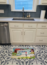 Load image into Gallery viewer, Seafood Shack for fresh shrimp Machine Washable Memory Foam Mat 6054RUG