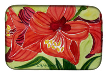 Load image into Gallery viewer, Flower - Amaryllis Dish Drying Mat – Absorbent, Artistic Kitchen Essentials 6055DDM