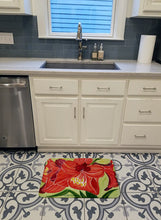 Load image into Gallery viewer, Flower - Amaryllis Machine Washable Memory Foam Mat 6055RUG