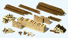 Load image into Gallery viewer, Preiser 17609 HO Scale Logs &amp; Wood Piles - Kit