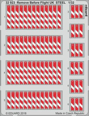 Eduard 32923 1/32 Aircraft- Remove Before Flight UK Steel (Painted)