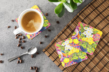 Load image into Gallery viewer, Flower - Primroses Coasters - Set of 4 Lightweight Foam, Absorbent Drink Coasters