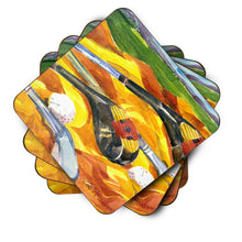 Load image into Gallery viewer, Golf Clubs Golfer Coasters - Set of 4 Lightweight Foam, Absorbent Drink Coasters
