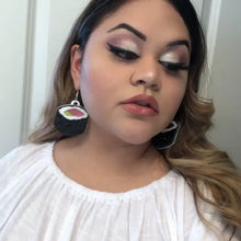 Load image into Gallery viewer, Sushi Roll Acrylic Statement Earrings