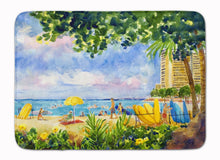 Load image into Gallery viewer, Beach Resort view from the condo Machine Washable Memory Foam Mat 6065RUG