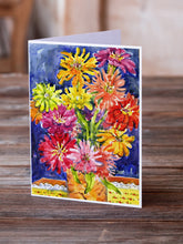 Load image into Gallery viewer, Flower - Gerber Daisies Greeting Cards -  Blank Note Cards – 8-Pack of Artist-Designed Cards with Envelopes