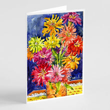 Load image into Gallery viewer, Flower - Gerber Daisies Greeting Cards -  Blank Note Cards – 8-Pack of Artist-Designed Cards with Envelopes
