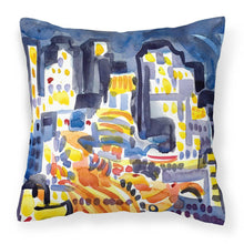 Load image into Gallery viewer, Skyline Abstract Throw Pillow - 14x14 Decorative Pillow – Art for Your Home &amp; Patio 6073PW1414